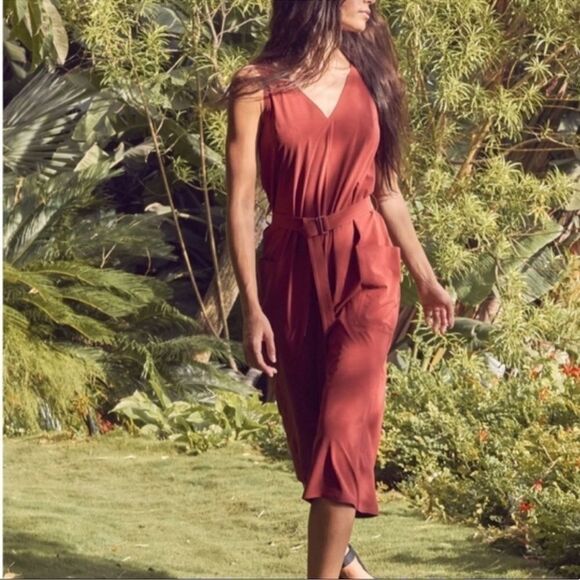 Athleta Sarasota Wide Leg Cropped Jumpsuit - Picture 1 of 6